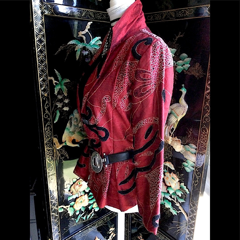 Vintage Silk Jacket Pb2 View 4